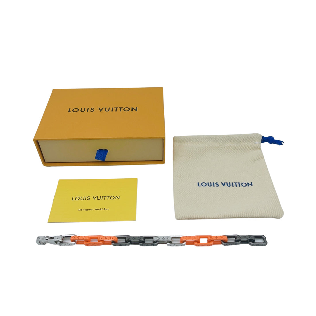 LOUIS VUITTON Patchwork Design - Bracelet Cuban Chain Men&